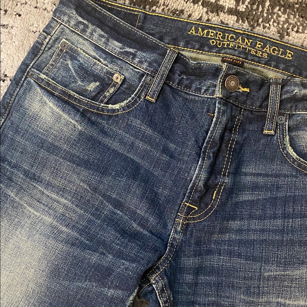 New Men’s American Eagle Core Flex Skinny Jeans 34 x 30 - Picture 5 of 8